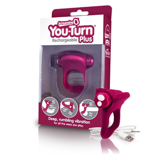 You-Turn plus | Rechargeable Vibrating C-Ring | ScreamingO