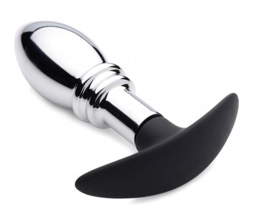 Dark Stopper Metal and Silicone Anal Plug Product vendor Boink Adult Boutique