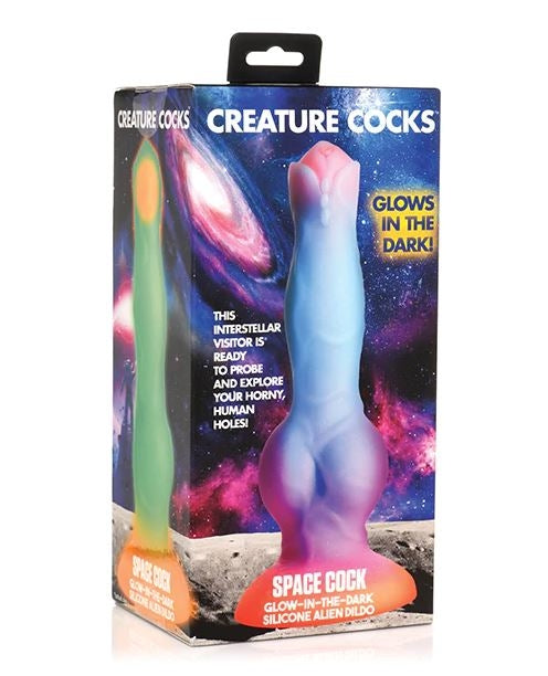 Creature Cocks - Glow-in-the-Dark Silicone Alien Dildo - Boink Adult Boutique www.boinkmuskoka.com