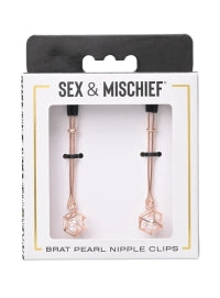 Sportsheets - Sex & Mischief - Brat Pearl Nipple Clips - Boink Adult Boutique www.boinkmuskoka.com