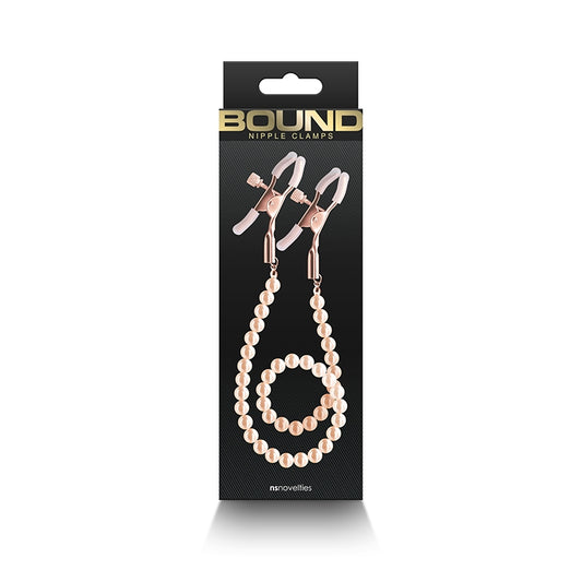 Bound - Nipple Clamps - DC1 - Rose Gold - Boink Adult Boutique www.boinkmuskoka.com