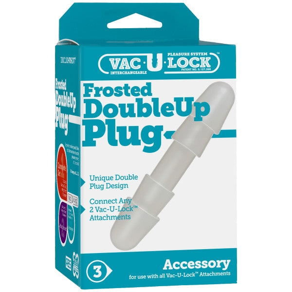 Vac-U-Lock - Frosted Double Up Plug - Boink Adult Boutique www.boinkmuskoka.com