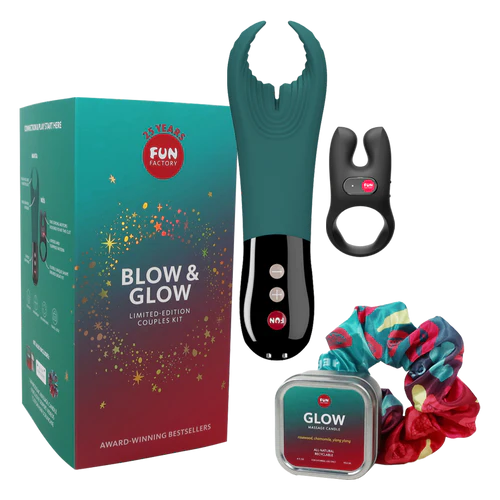 Fun Factory - Blow & Glow LIMITED-EDITION Couples Kit - Couple Toy, Cock Ring, Candle & More! Product vendor Boink Adult Boutique
