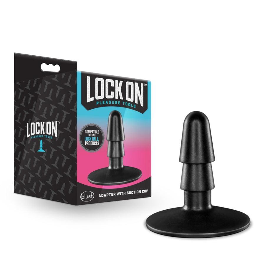 Adapter with Suction Cup - Black - Boink Adult Boutique www.boinkmuskoka.com Canada