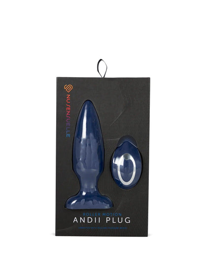 ANDII PLUG - Vibrating Anal Plug - G-C-A Spot Vibe - NAVY BLUE - Boink Adult Boutique www.boinkmuskoka.com Canada