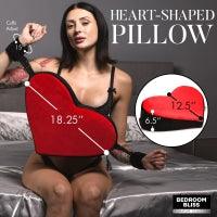 Bedroom Bliss - Bondage Love Pillow - Heart shaped Positional Aid with Cuff - Boink Adult Boutique www.boinkmuskoka.com Canada