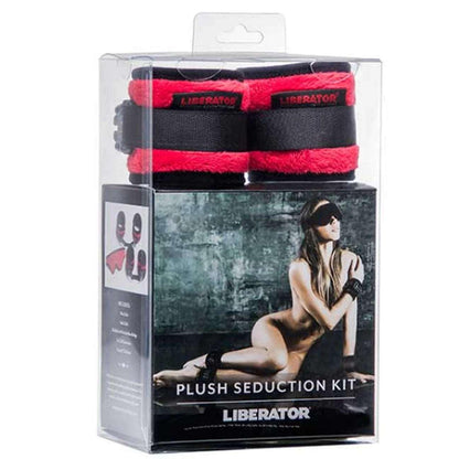 Black Label Seduction Cuff Kit - With Mask - Black by Liberator - Boink Adult Boutique www.boinkmuskoka.com Canada