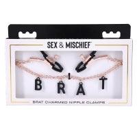Brat Charmed Nipple Clamps by Sex & Mischief - Boink Adult Boutique www.boinkmuskoka.com Canada