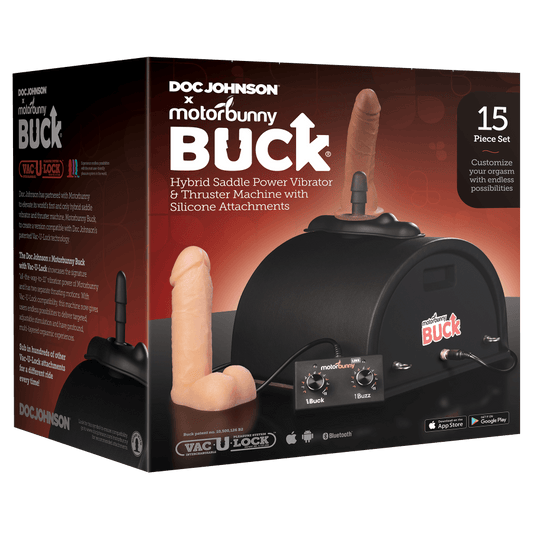 Buck with Vac-U-Lock Vibrating Thruster Machine by Doc Johnson x MotorBunny Collaboration! - Boink Adult Boutique www.boinkmuskoka.com Canada
