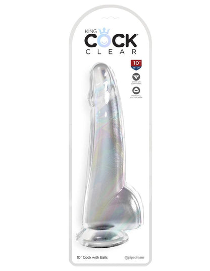 Clear Coloured Translucent Dongs - Cock with Balls by King Cock - Boink Adult Boutique www.boinkmuskoka.com Canada