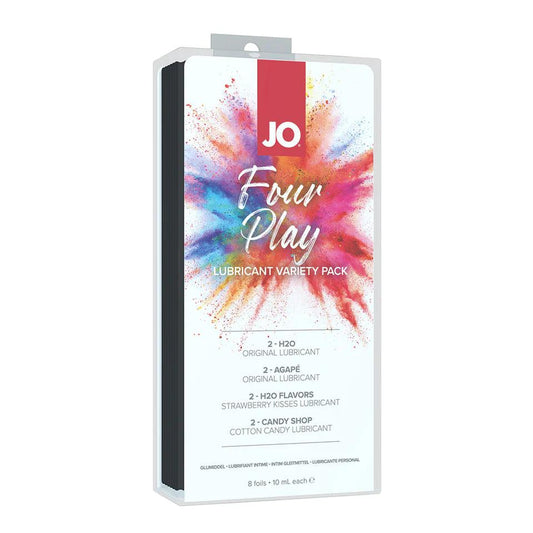 Four Play - Lubricant Variety Pack by SystemJO Lubricants - Boink Adult Boutique www.boinkmuskoka.com Canada