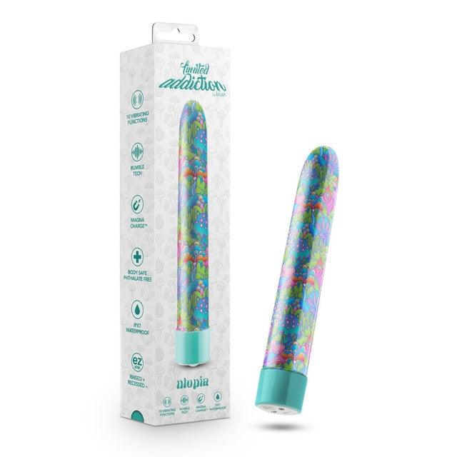 Limited Edition - Collection Slimline Rechargeable Vibrators 7" Multi-speed Vibrator by Blush - Boink Adult Boutique www.boinkmuskoka.com Canada