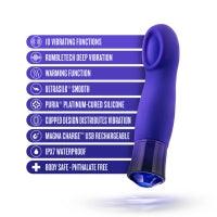 Mystery Vibrator - Sapphire from Oh My Gem - Rechargeable/Waterproof/Warming by Blush - Boink Adult Boutique www.boinkmuskoka.com Canada