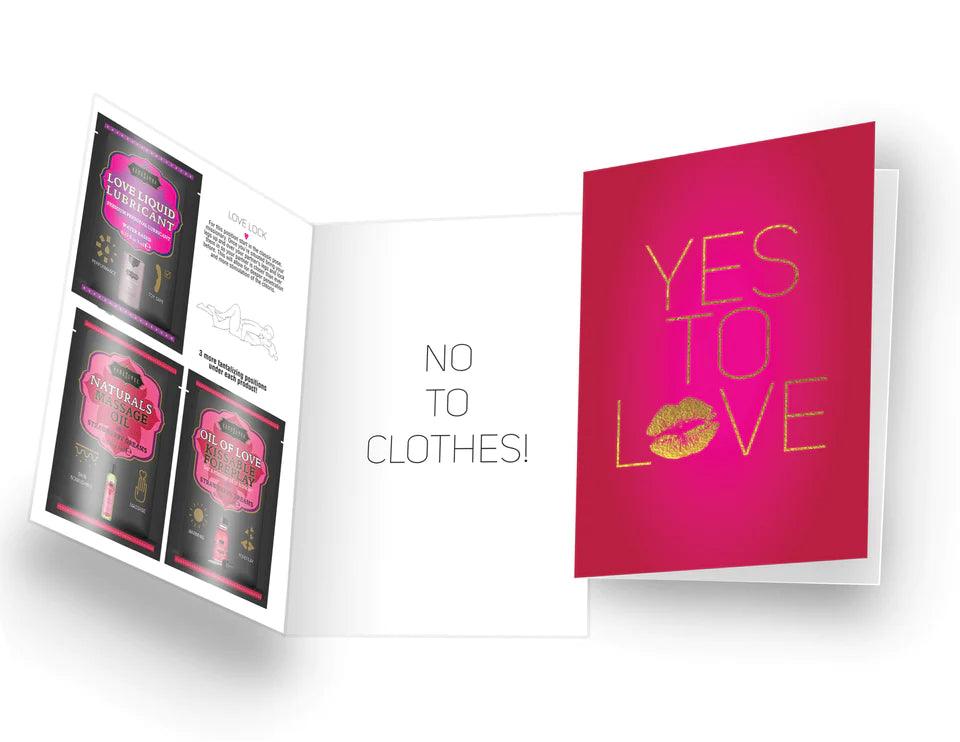 NAUGHTY NOTES YES TO LOVE...NO TO CLOTHES! by Kama Sutra - Boink Adult Boutique www.boinkmuskoka.com Canada
