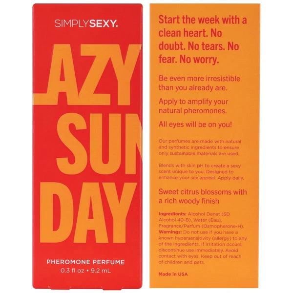 Pheromone Infused Perfume | Lazy Sunday | By Simply Sexy - Boink Adult Boutique www.boinkmuskoka.com Canada