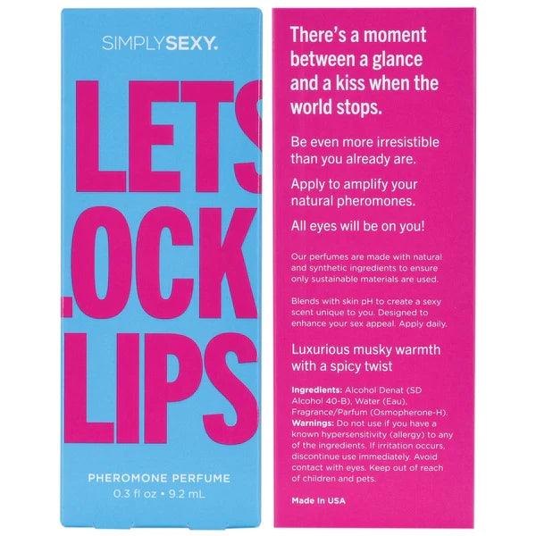 Pheromone Infused Perfume | Let's Lock Lips | By Simply Sexy - Boink Adult Boutique www.boinkmuskoka.com Canada