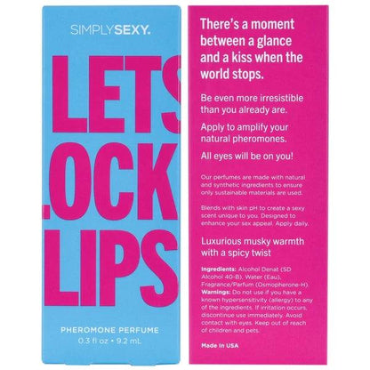 Pheromone Infused Perfume | Let's Lock Lips | By Simply Sexy - Boink Adult Boutique www.boinkmuskoka.com Canada
