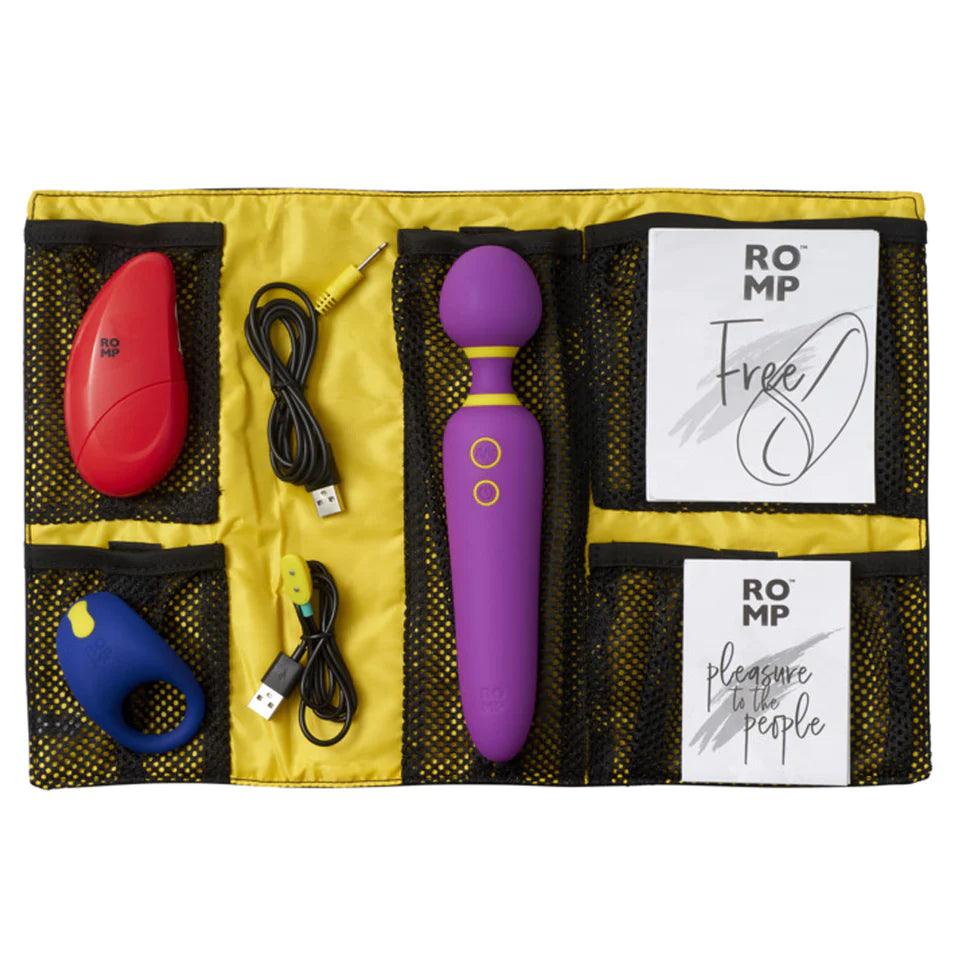 Pleasure Kit Set by ROMP - C-Ring/Wand Vibe/Clitoral Vibe - Boink Adult Boutique www.boinkmuskoka.com Canada