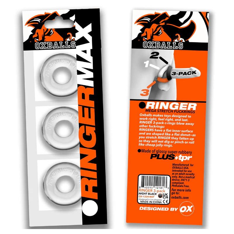 RINGER MAX | Stackable Rings/Ball Stretcher 3 pack | OXBALLS - Boink Adult Boutique www.boinkmuskoka.com Canada