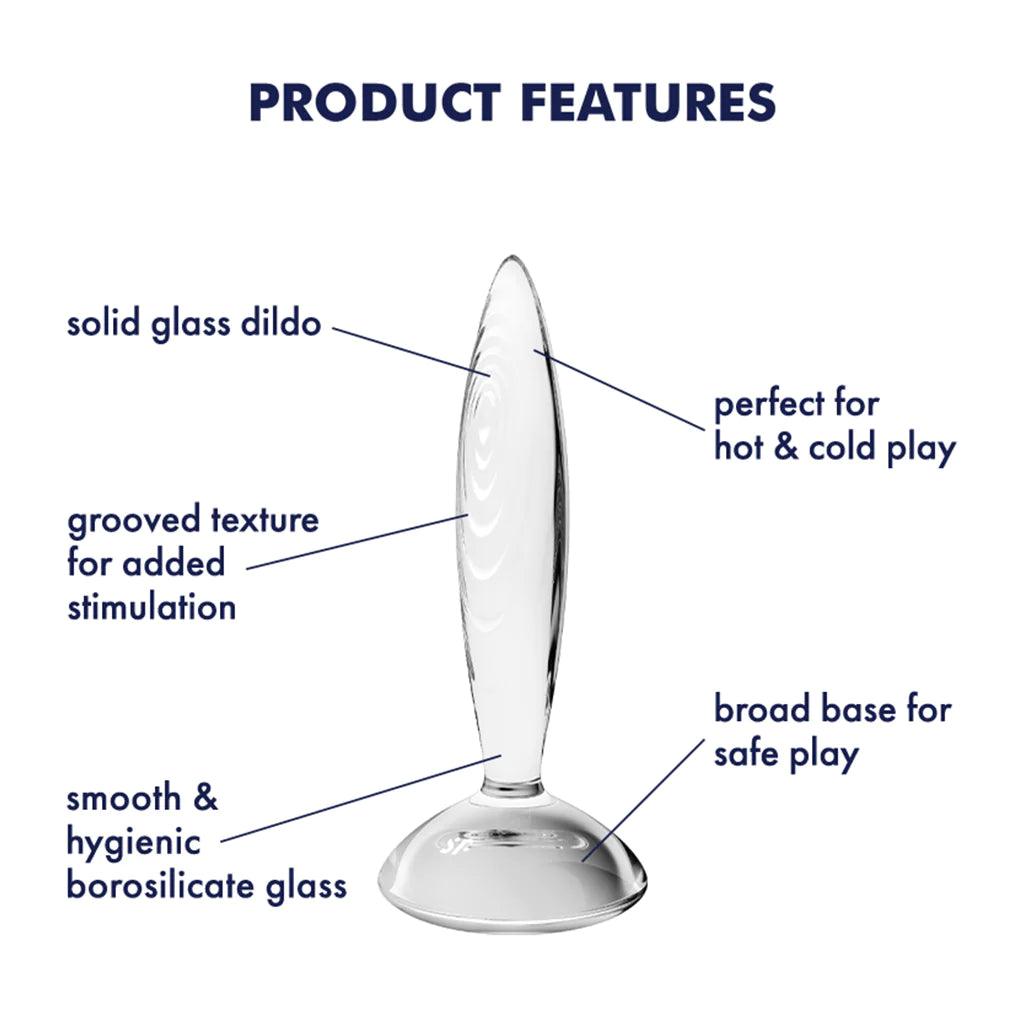 Sparkling Crystal Anal Plug - Glass for Temperature Play - Boink Adult Boutique www.boinkmuskoka.com Canada