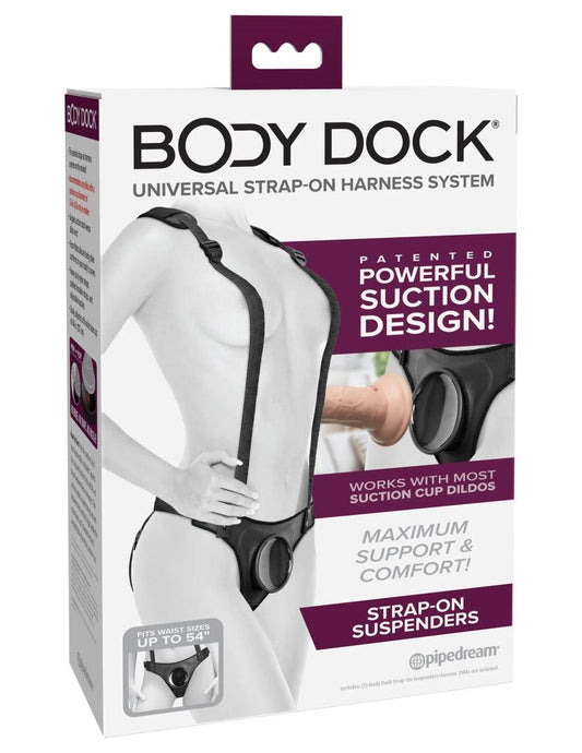 Strap-On Harness with Suspenders by Body Dock - Boink Adult Boutique www.boinkmuskoka.com Canada