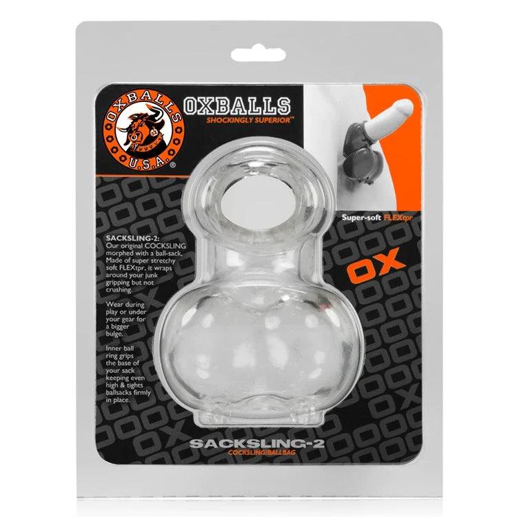 The Sacksling-2 - Cockring with BALLSACK by Oxballs - Boink Adult Boutique www.boinkmuskoka.com Canada