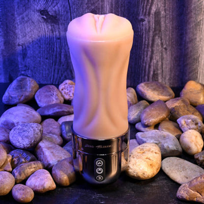 Tight Lipped rechargeable Stroker in Light - Includes Movie Download - sucking function - Boink Adult Boutique www.boinkmuskoka.com Canada