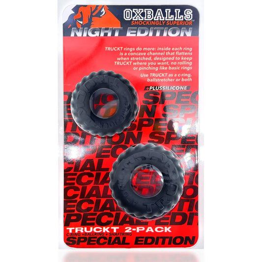 TRUCKT - 2-PIECE COCK RING - PLUS+SILICONE SPECIAL EDITION - NIGHT by Oxballs - Boink Adult Boutique www.boinkmuskoka.com Canada