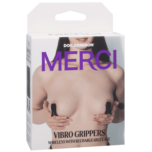 Vibro Grippers - Vibrating Nipple Clamps by Doc Johnson - Boink Adult Boutique www.boinkmuskoka.com Canada