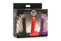 Master Series Dildo Candle Set - Black, Purple, Red - Boink Adult Boutique www.boinkmuskoka.com