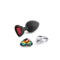 Glams Xchange - Heart Plug with Interchangeable Gems - Boink Adult Boutique www.boinkmuskoka.com
