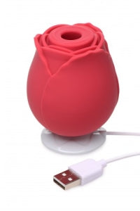 Bloomgasm 10X Wild Rose Silicone Suction Clit Stimulator - Red or Pink - Boink Adult Boutique www.boinkmuskoka.com
