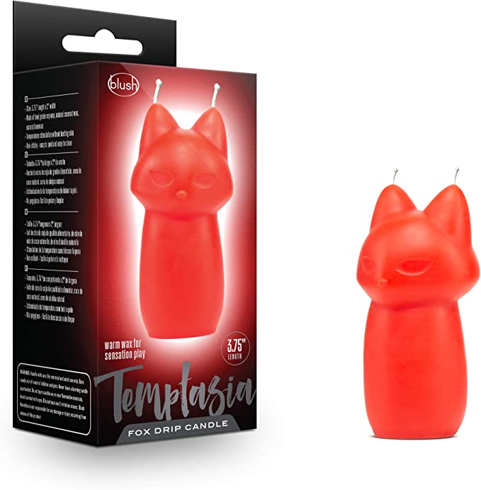 Blush - Temptasia - Fox Drip Candle - Red - Boink Adult Boutique www.boinkmuskoka.com