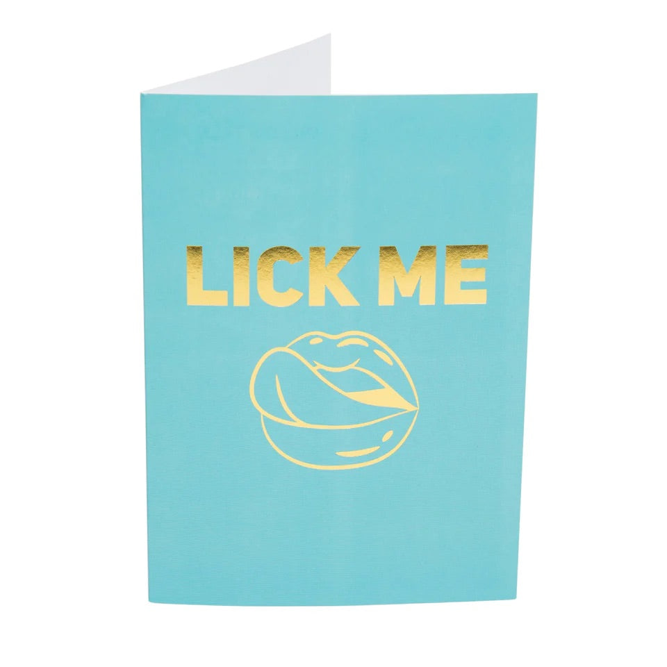 NAUGHTY NOTES Card: LICK ME Includes Samples, tips and cheeky card. - Boink Adult Boutique www.boinkmuskoka.com
