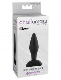 Anal Fantasy Collection Mini Silicone Plug - Black - Boink Adult Boutique www.boinkmuskoka.com