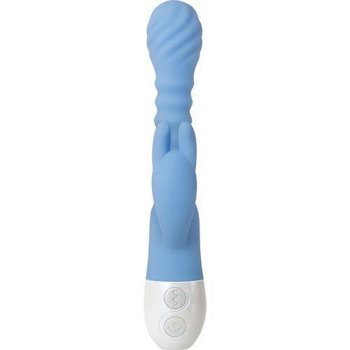Bendy Bunny - Bendable Silicone rechargeable Vibe - Powder Blue - Boink Adult Boutique www.boinkmuskoka.com