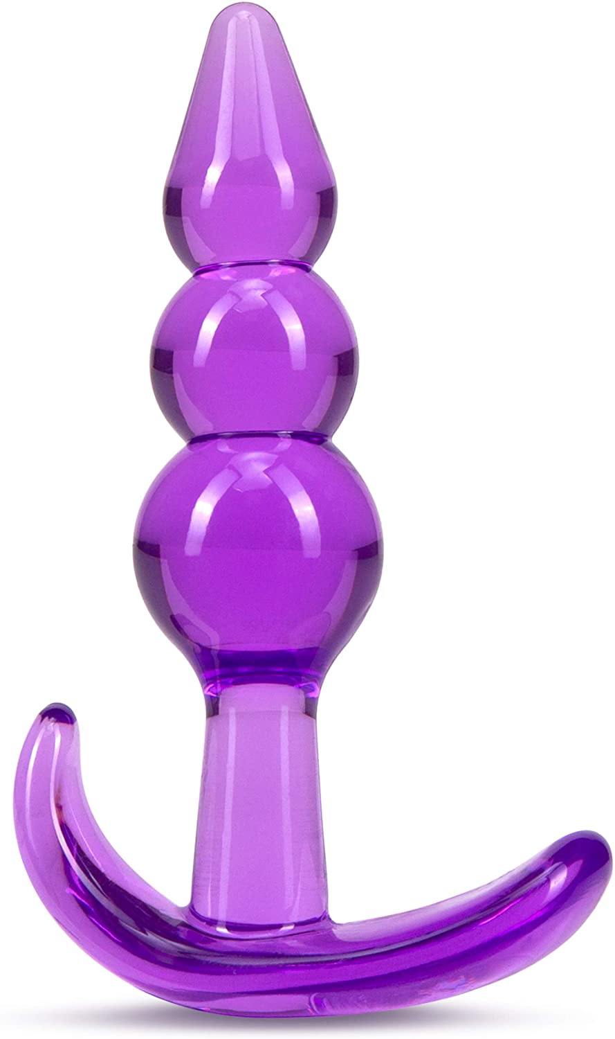 Blush - B Yours - Triple Beaded Anal Plug - Purple - Boink Adult Boutique www.boinkmuskoka.com
