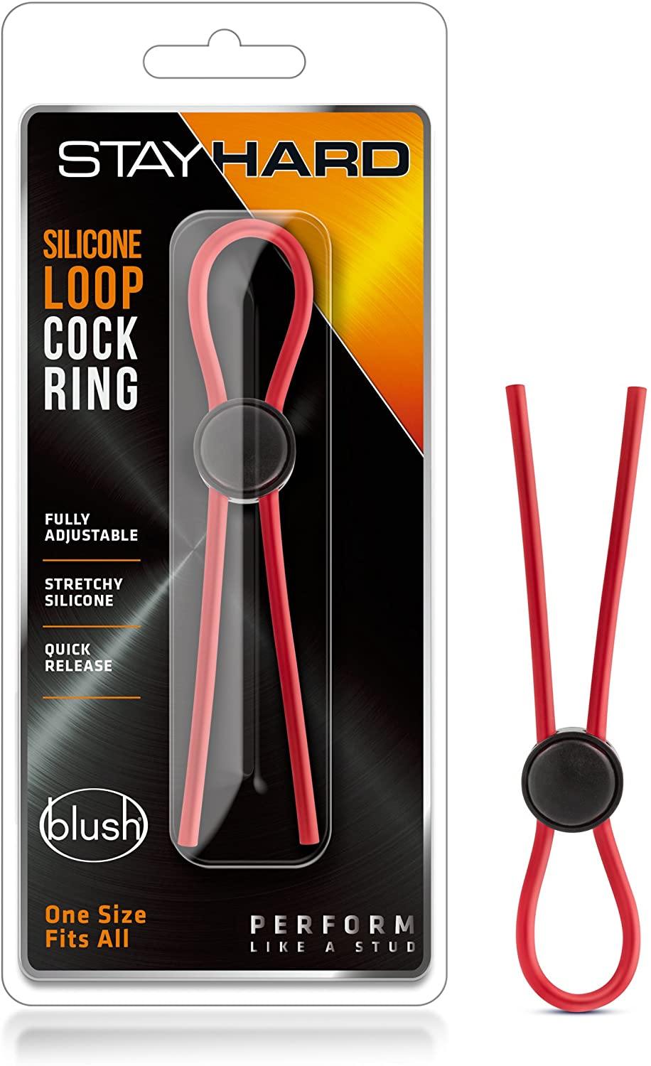 Blush - Silicone Loop Cock Ring by Stay Hard - 3 Colours - Boink Adult Boutique www.boinkmuskoka.com