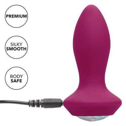Power Gem vibrating 10 Function Petite Crystal Probe - Maroon Purple - Boink Adult Boutique www.boinkmuskoka.com