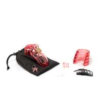 Chastity Kits - CB-3000 Red Kit with 3" Cage - Boink Adult Boutique www.boinkmuskoka.com