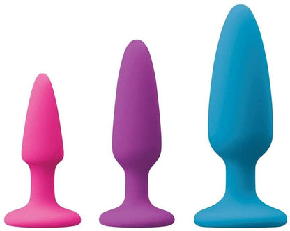 Colours Pleasure Trainer Kit - 3 Sizes Silicone Butt Plug Set - Boink Adult Boutique www.boinkmuskoka.com