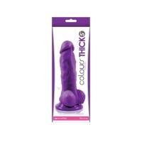 Colours - Pleasures - Thick 5" Dildo - Purple - Boink Adult Boutique www.boinkmuskoka.com Canada