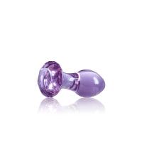 Crystal - Gem Glass Plug - Purple - Boink Adult Boutique www.boinkmuskoka.com