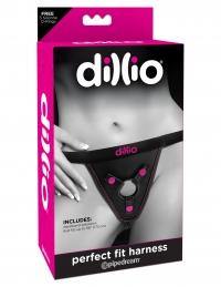 Dillio Perfect Fit Harness - Black/Pink - Boink Adult Boutique www.boinkmuskoka.com