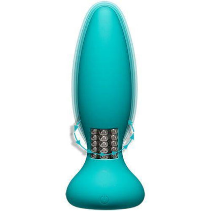Doc Johnson - A-Play - Rimmer - Rechargeable Silicone Anal Plug w/Remote - Teal - Boink Adult Boutique www.boinkmuskoka.com