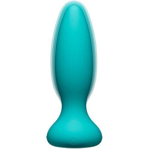 Doc Johnson - A-Play - Vibe - Adventurous - Rechargeable Silicone Anal Plug w/Remote - Teal w/ In-Store Pickup Option - Boink Adult Boutique www.boinkmuskoka.com