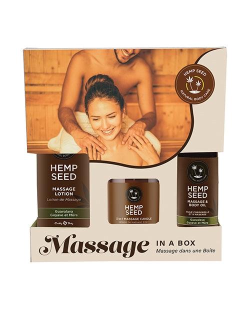 Earthly Body - Hemp Seed Massage in a Box Gift Set - Boink Adult Boutique www.boinkmuskoka.com