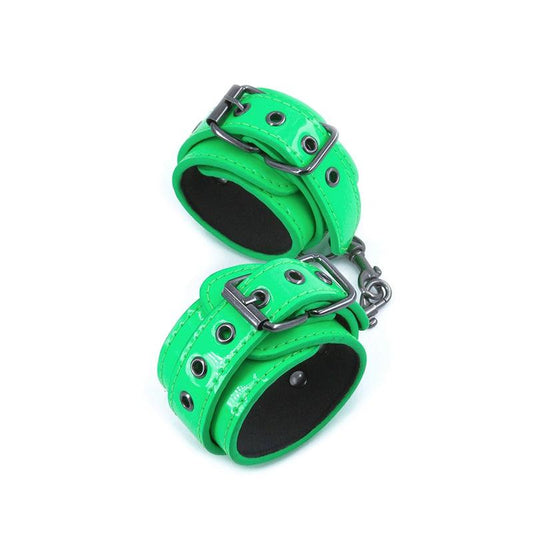 Electra - Wrist Cuffs - Green - Boink Adult Boutique www.boinkmuskoka.com Canada