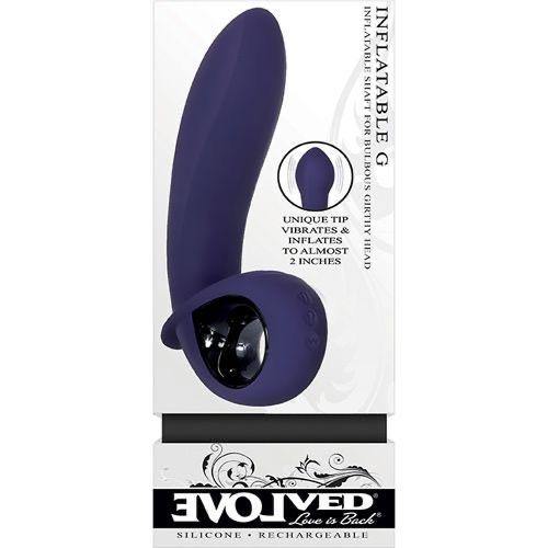Evolved - INFLATABLE G rechargeable Vibe - Vaginal or Anal - 5 Year Warranty - Boink Adult Boutique www.boinkmuskoka.com