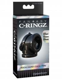 Fantasy C-Ringz Rock Hard Cock Pipe - Black - Boink Adult Boutique www.boinkmuskoka.com
